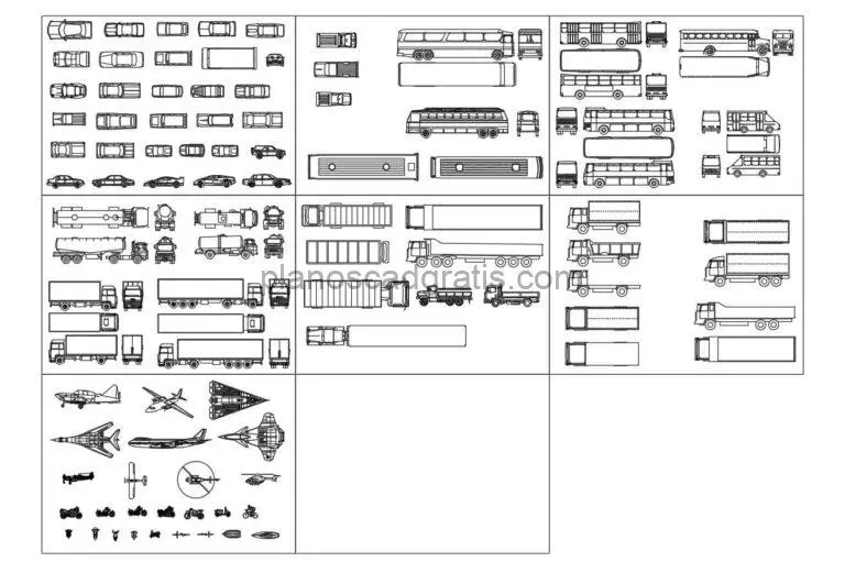 Vehículos y Transporte Bloques de AutoCAD 112212